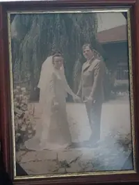 Gérard et sa femme France, le jour de leur mariage en juin 1968